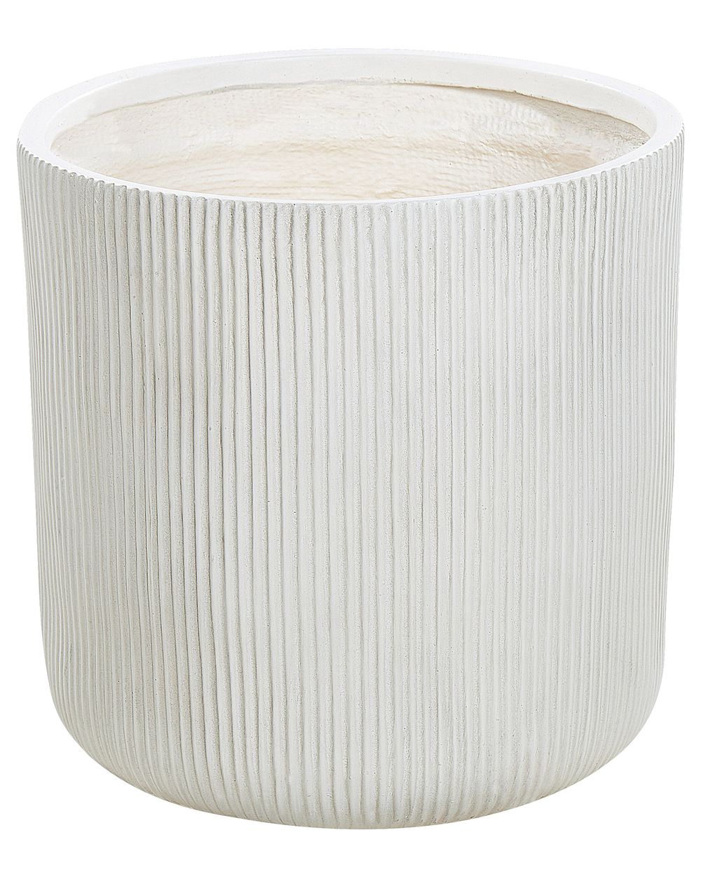 Blumenkübel OREOI 45 cm Cremeweiß