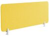 Přepážka na pracovní stůl 130 x 40 cm žlutá WALLY_853143
