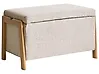 Upholstered Storage Bench EDLAND Fabric Beige