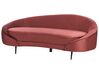 3-istuttava sohva sametti punainen SAVAR_921555
