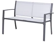 Garden Lounge Set with Table 4 Seater TAVOLETO Metal Grey_1044767