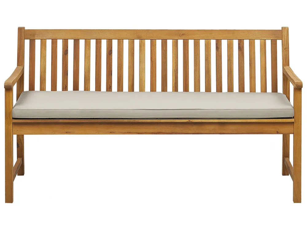 Panca da giardino con cuscino ISOLELLO 190 cm Regolabile Legno d'acacia Marrone Panca da giardino con cuscino ISOLELLO 190 cm Regolabile Legno d'acacia Marrone