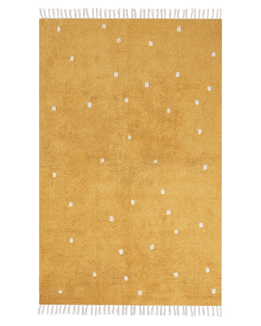 Dywan ASTAF Musztardowy 140 x 200 cm Bawełna