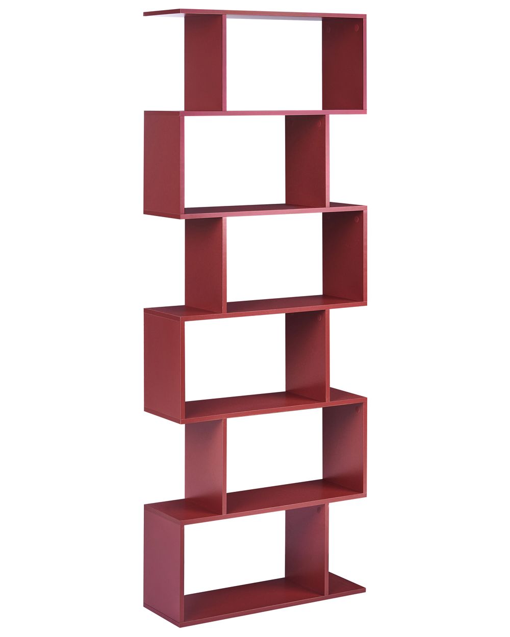 Libreria a 6 ripiani VALDOSA 190 cm Bordeaux