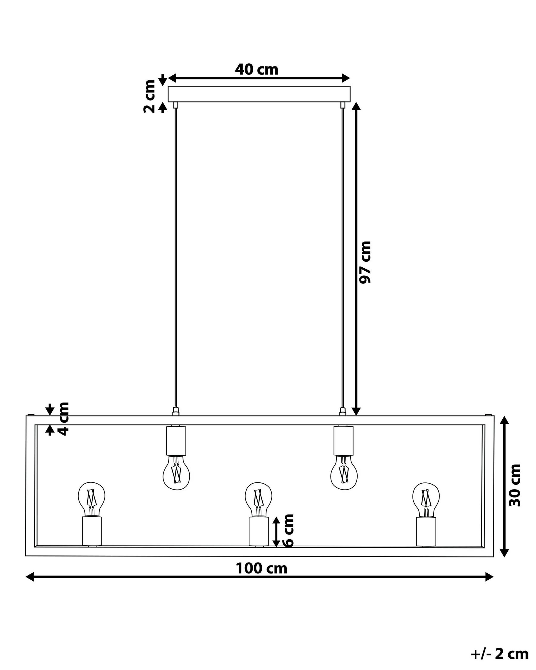 Lampadario BAYAS Metallo Ottone_876896