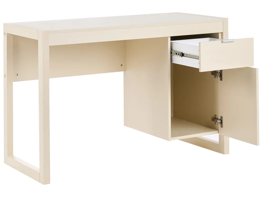 Biurko JOHNSON 112 cm 50 cm Jasnobeżowy_1057300