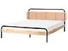 Bed Rattan BOUSSICOURT 180 x 200 cm (EU Super King) Light Brown
