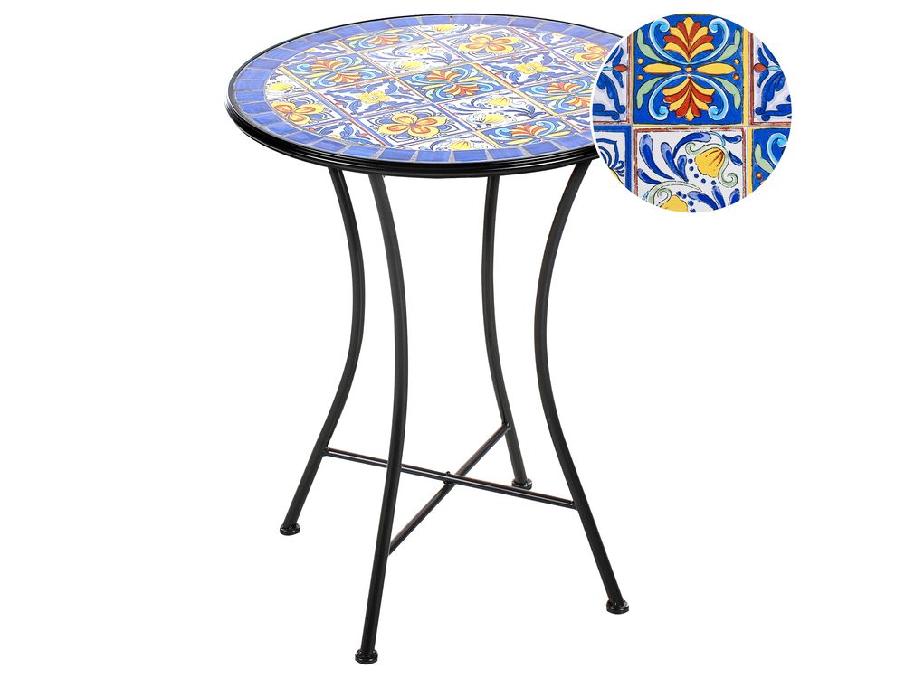 Stolik bistro CORIANO 60 cm 60 cm Metal Czarny