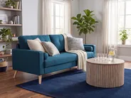 Sofa 2 Seater KALMAR Fabric Sea Blue_1144941