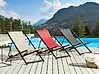 Folding Deck Chair LOCRI II Metal Red