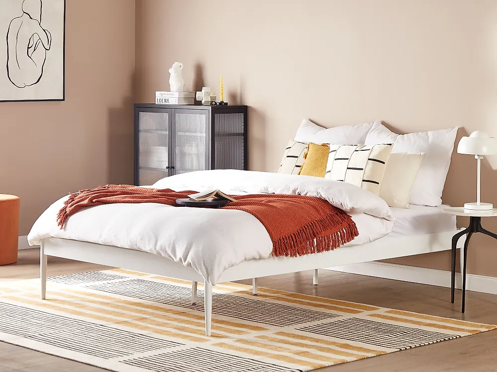 Bed Metal VAURS 160 x 200 cm (EU King Size) White_1187388