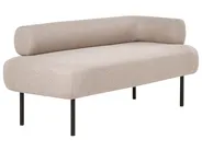 Chaise longue versione destra MIRMANDE Tessuto Marrone chiaro_1072686