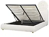 Ottoman Bed BLAGNAC Boucle Off-White 160 x 200 cm (EU King Size)