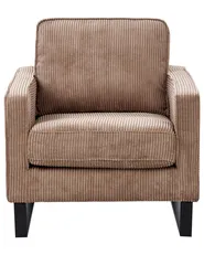 Poltrona VIND Velluto a coste Beige_965593