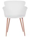 Lot de 2 chaises de salle à manger blanches SUMKLEY_783750