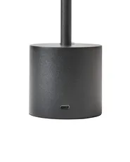 Wireless LED Table Lamp LIZANDRO with Dimmer Metal Black_940367