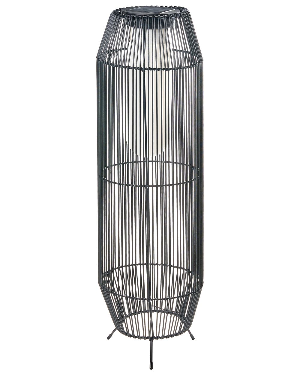 Lanterne à énergie solaire DONGWE 70 cm Noir