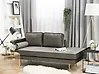 Chaise longue izquierda MIRAMAS Terciopelo Gris pardo