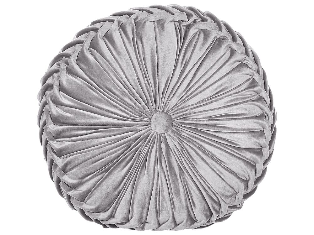 Coussin UDALA 40 x 40 cm Velours Gris Unicolore