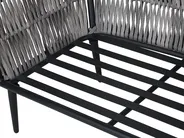 Set da giardino con tavolo 4 posti PREVEZA Rattan sintetico (PE) Grigio_738962