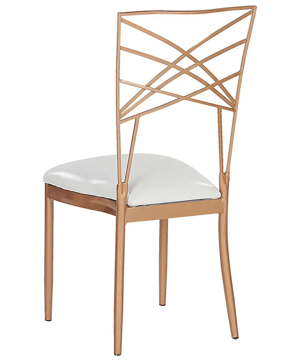 Set of 2 Dining Chairs GIRARD Metal Rose Gold_775187