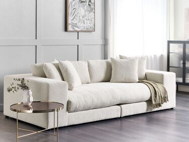 3 Seater Sofa White GLORVIKA