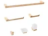 6-Piece Bathroom Hardware Set TUMACO with Towel Bars and Hooks Gold