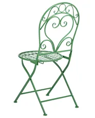 Set of 2 Garden Chairs ALBINIA Metal Green_1016169