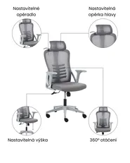 Kancelářská židle ERGONOX Šedá_1071051