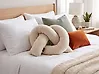Throw Cushion GLADIOLUS 172 x 14 cm Boucle Beige Solid