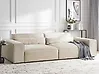 Sofá modular 2 plazas HELLNAR Terciopelo Beige claro