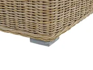 Garden Sofa 2 Seater ARDEA Rattan Light Brown_785359