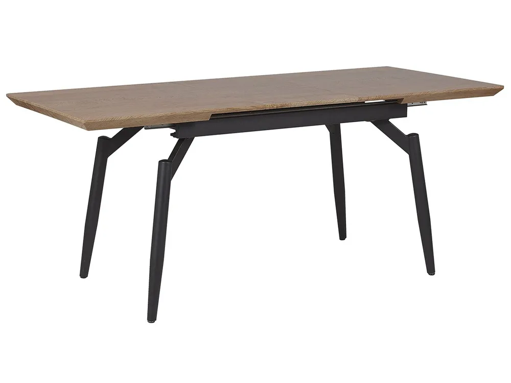 Extending Dining Table BARBOSA Dark Brown 140/180 cm 80 cm