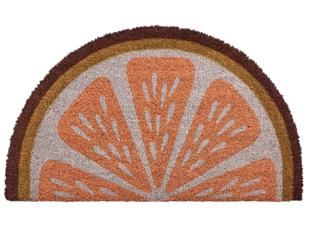 Wycieraczka DAVAO Pomarańczowy 45 x 75 cm Włókno kokosowe