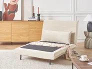 Divano letto singolo SETTEN Velluto Beige chiaro_874955
