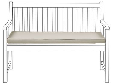 Poduszka na ławkę ogrodową 112 x 54 cm beżowoszara VIVARA 