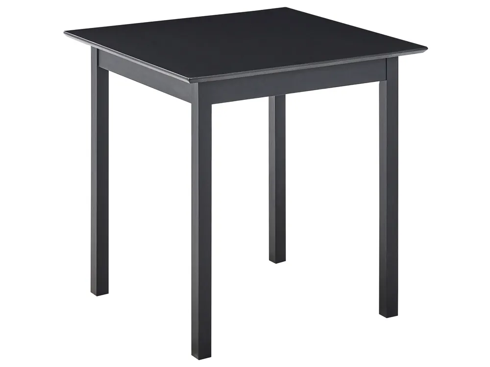 Stół do jadalni VERITAS Czarny 75 cm 75 cm Drewno sosnowe