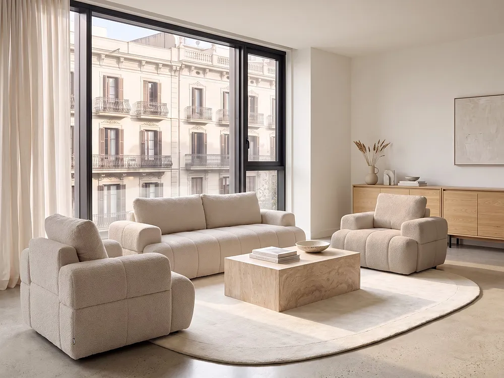 Armchair NARILLA Boucle Beige_1161724