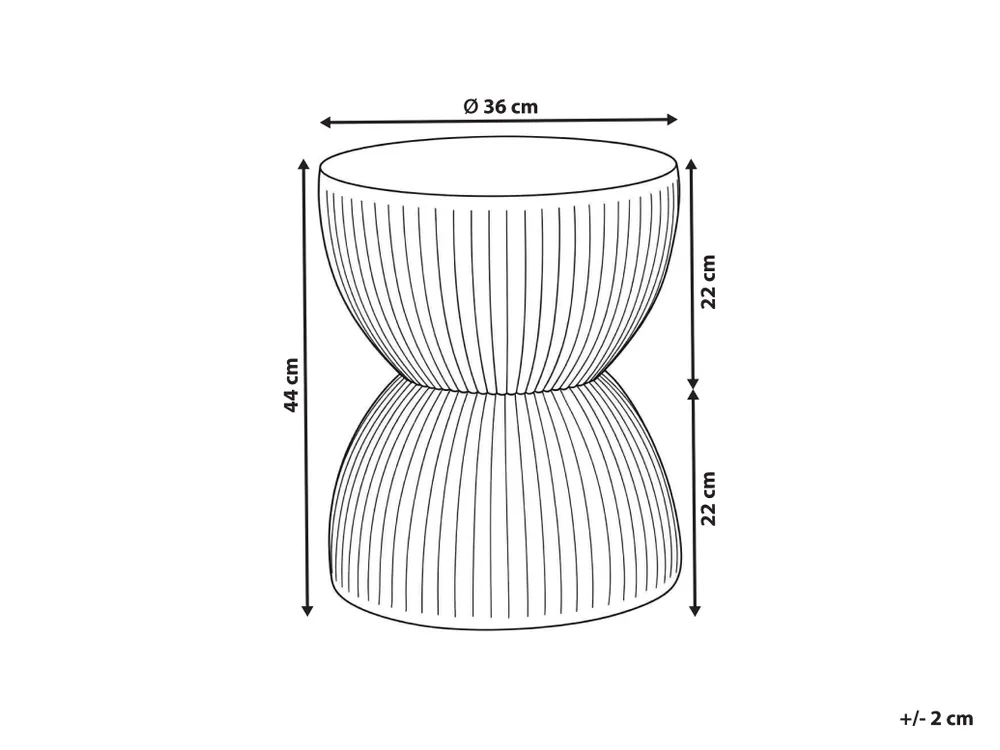 Masă laterală OCCHITO 36 cm 36 cm Bej marmură_1192851