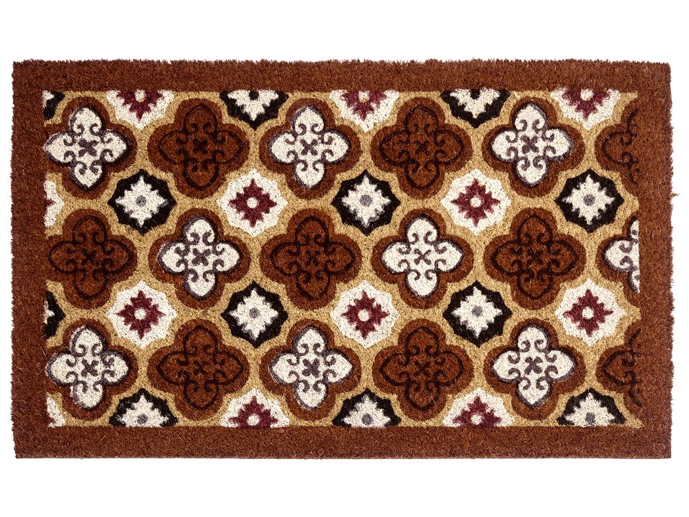 Doormat SELETNA Brown 45 x 75 cm Coir