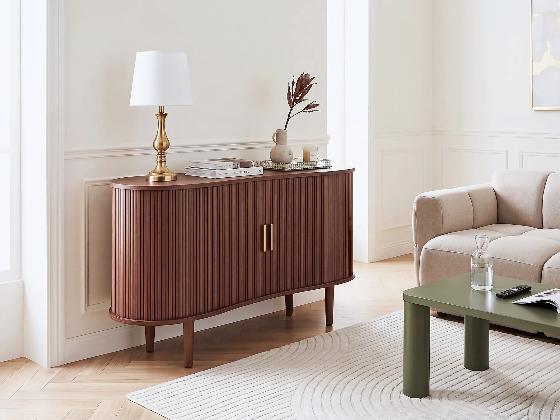 2 Door Sideboard LAURA Dark Brown_1166682