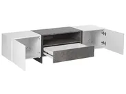 TV Stand LED RUSSEL Grey Concrete Effect_760654