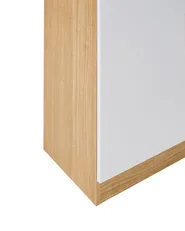 Witryna ze szklaną gablotą CYGNET 80 cm Biały_996260