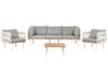 5 Seater Garden Sofa Set with Table Grey SENISE_928175