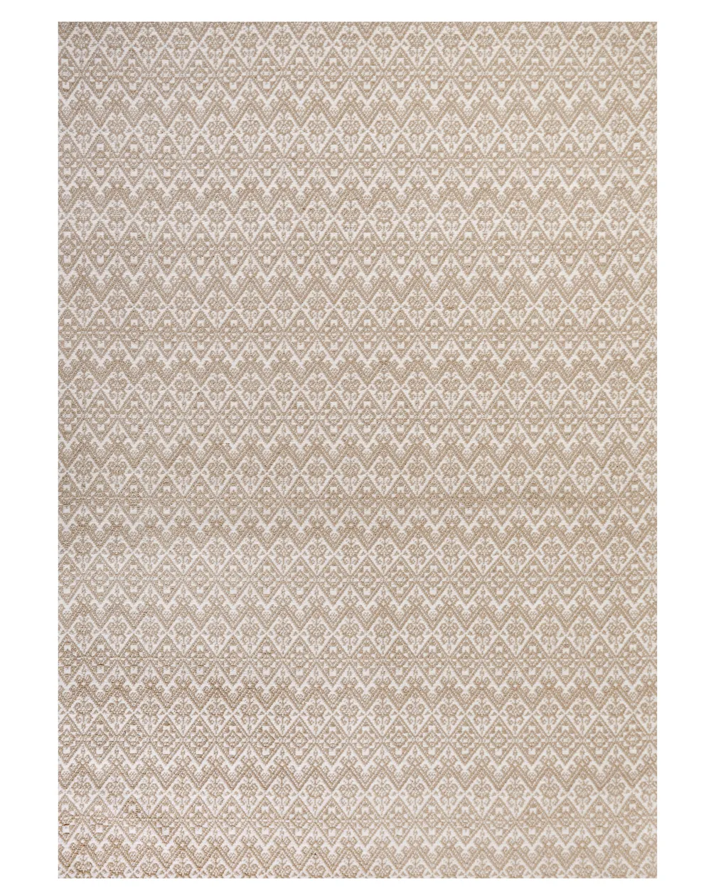 Tappeto iuta beige e bianco Varie Dimensioni ATIMA