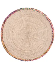 Tappeto SATARA Multicolore ø 120 cm Iuta_1040450
