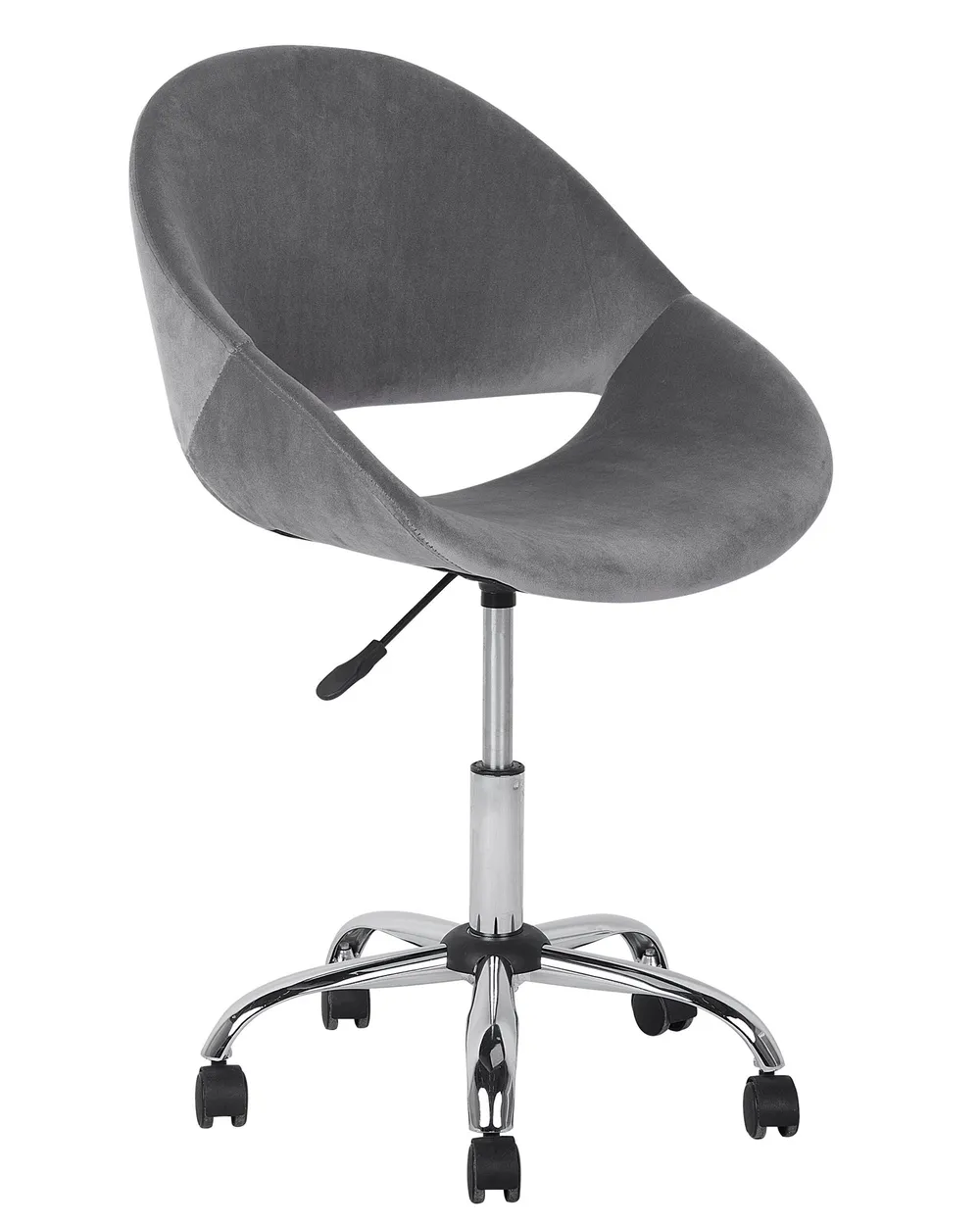 Desk Chair SELMA Velvet Grey