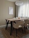Mesa de jantar castanha clara com preto 140 x 80 cm BRAVO_836210