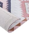 Teppich Baumwolle mehrfarbig 80 x 300 cm geometrisches Muster BESLER_853705