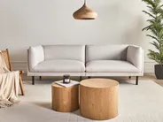 Divano 3 posti VORGOD Tessuto Beige chiaro_996605